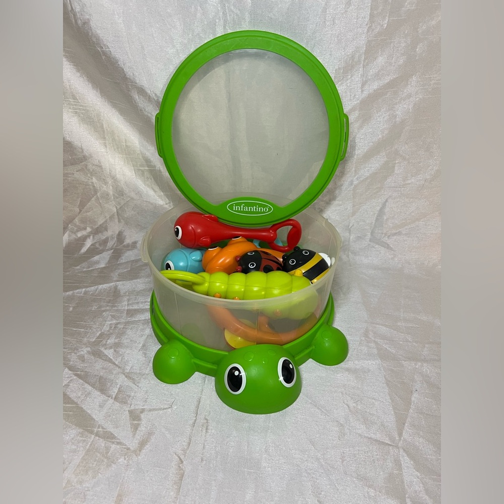 INFANTINO  COLORFUL TURTLE COVER BAND 6- PIECE PERCUSSION SET - Picture 3 of 11